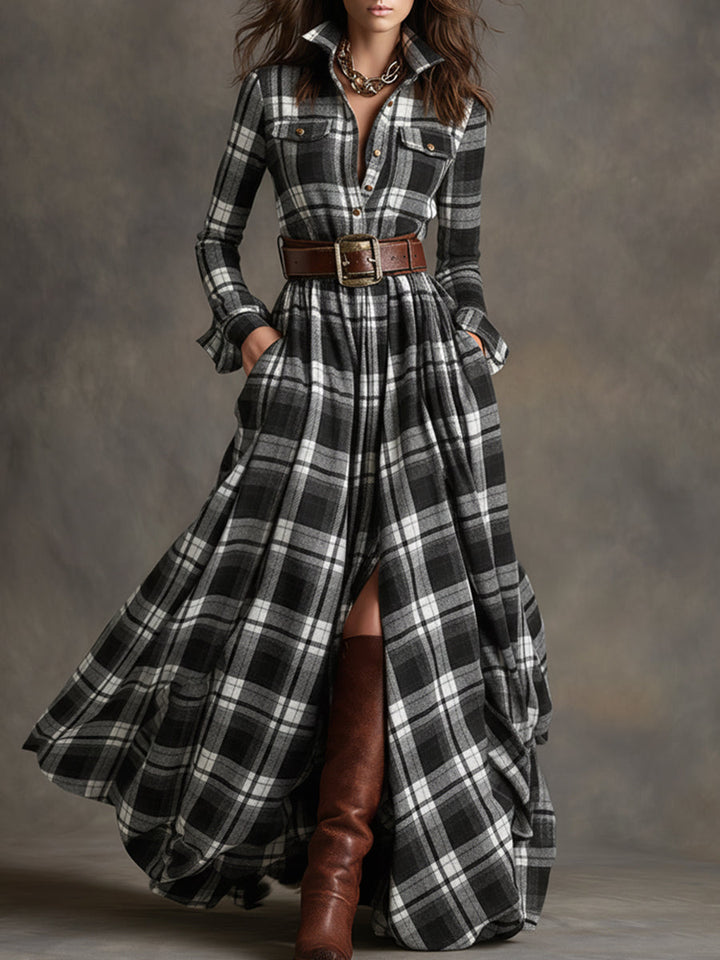 Mireline - Timeless Button-Up Shirt Dress