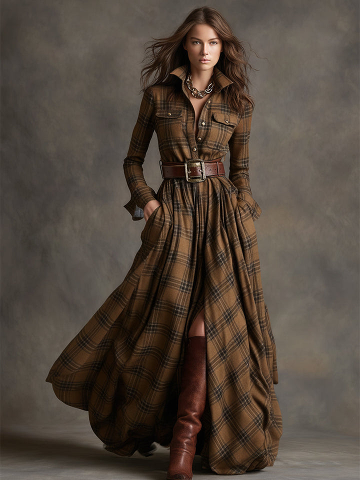 Mireline - Timeless Button-Up Shirt Dress