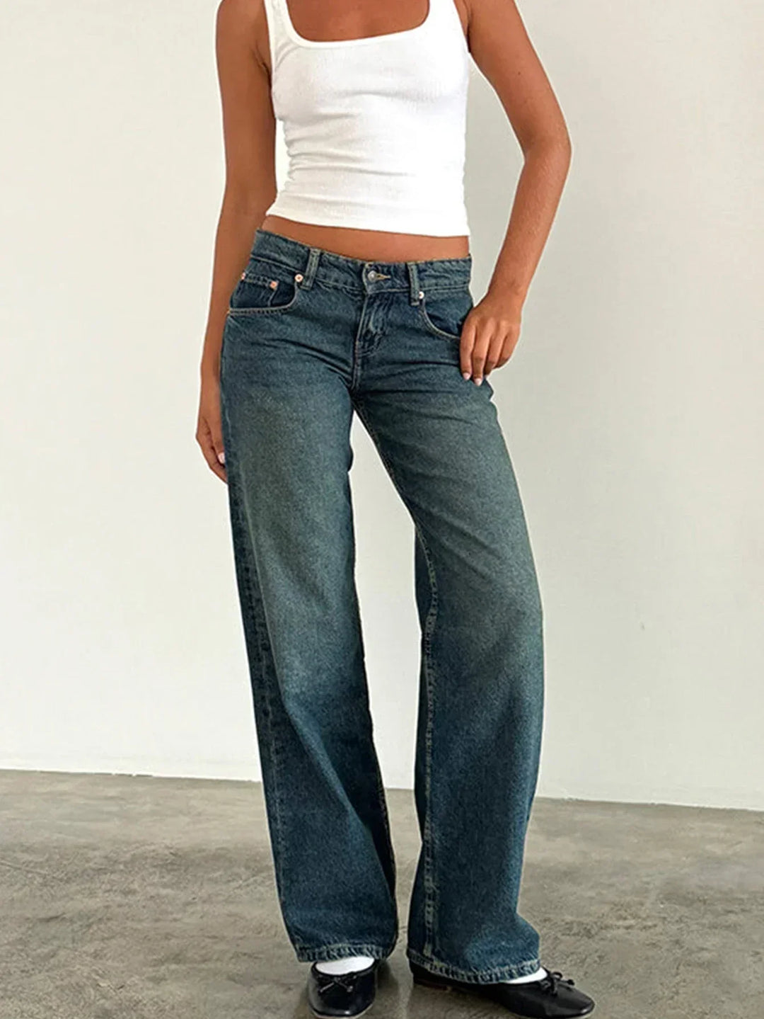 SYLVAINE | Vintage Casual Baggy Jeans